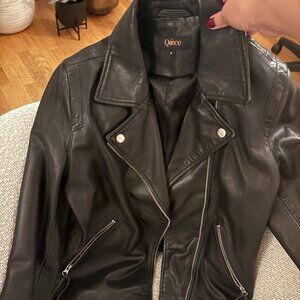 Women's Leather Moto Biker Jacket from Quince